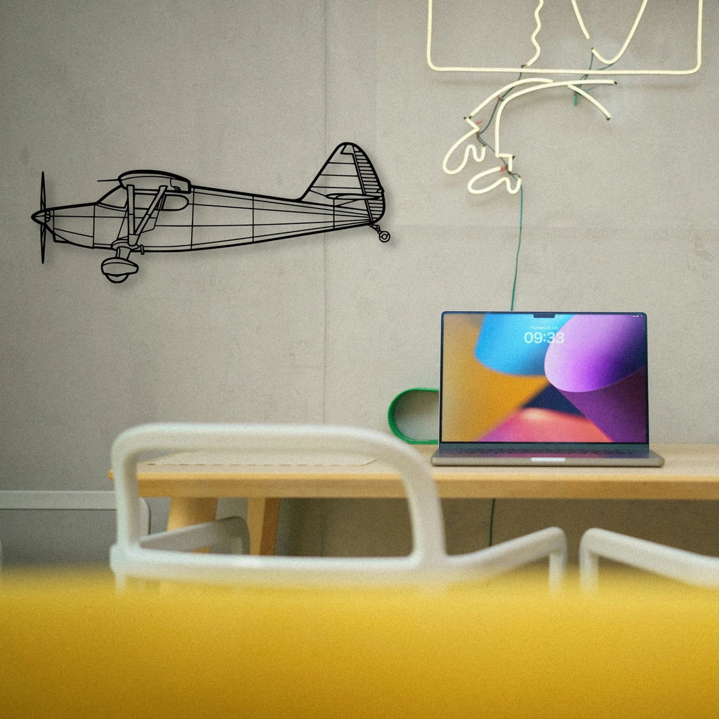108 2 Classic Aircraft Silhouette Metal Wall Art - Tinvibe