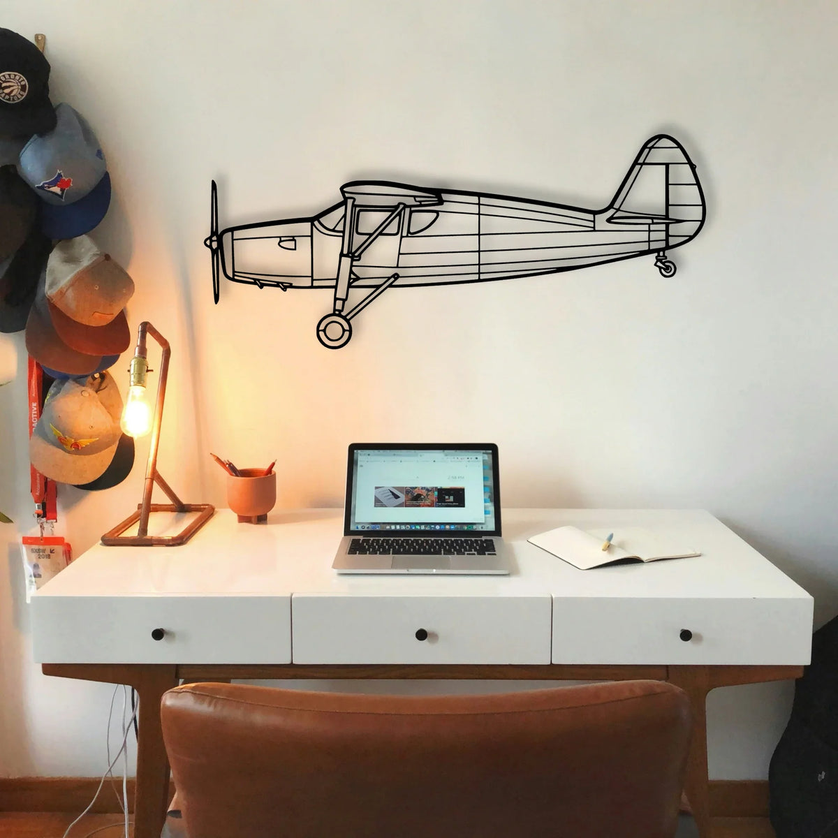 150 2 Classic Aircraft Silhouette Metal Wall Art - Tinvibe