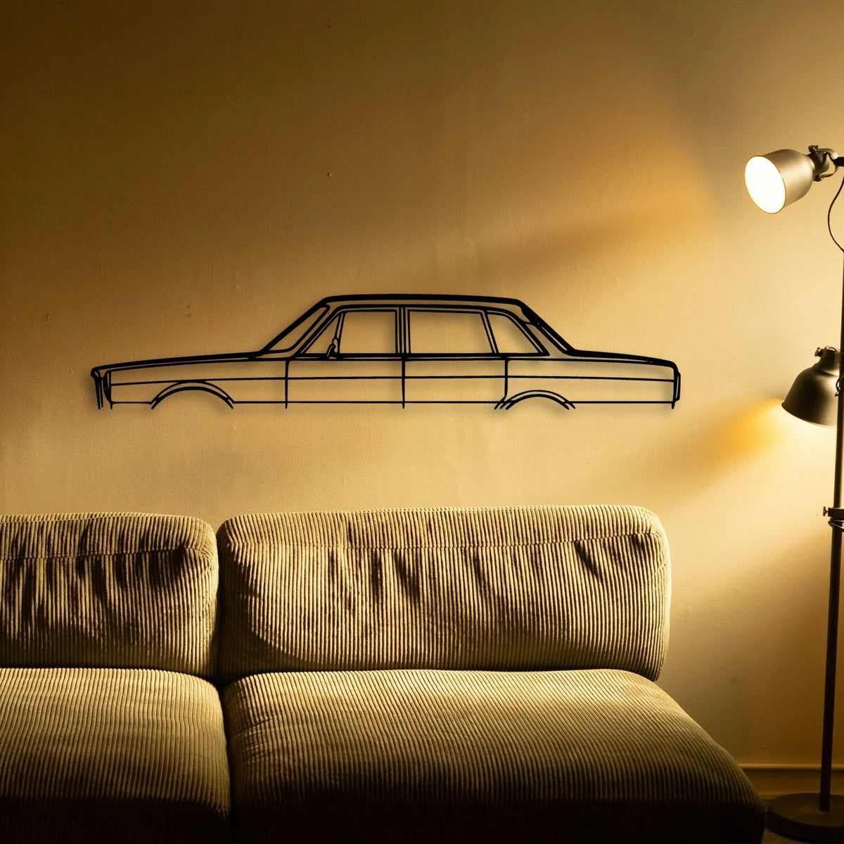 164 1968 Classic Silhouette Metal Wall Art - Tinvibe