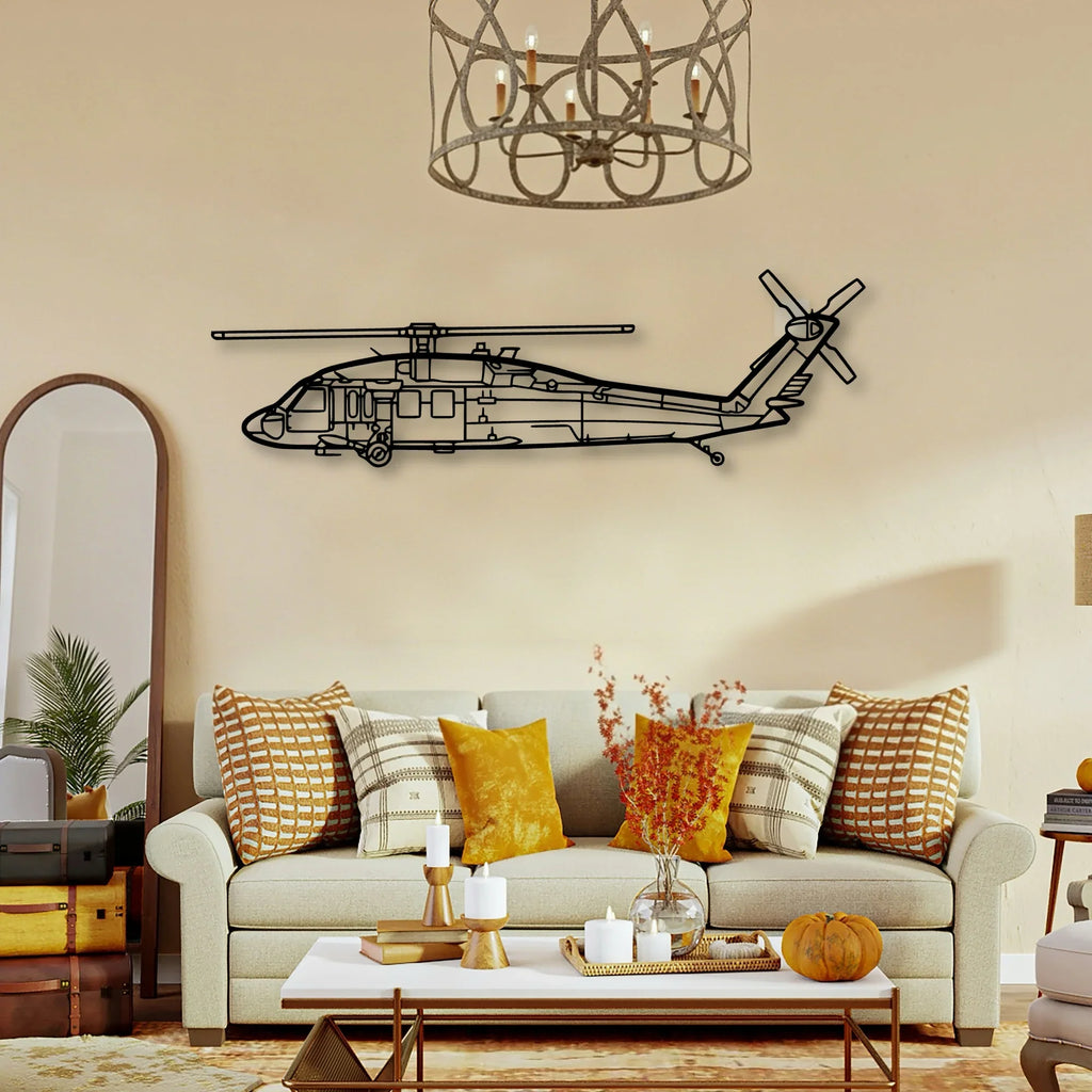 180 Skywagon 3 Classic Aircraft Silhouette Metal Wall Art - Tinvibe