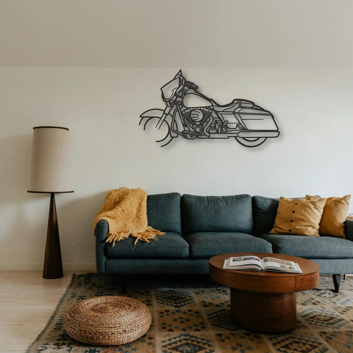 2015 Harley Davidson Street Glide Special Classic Motorcycle Silhouette Metal Wall Art - Tinvibe