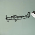 206 Turbo Stationair Classic Aircraft Silhouette Metal Wall Art - Tinvibe