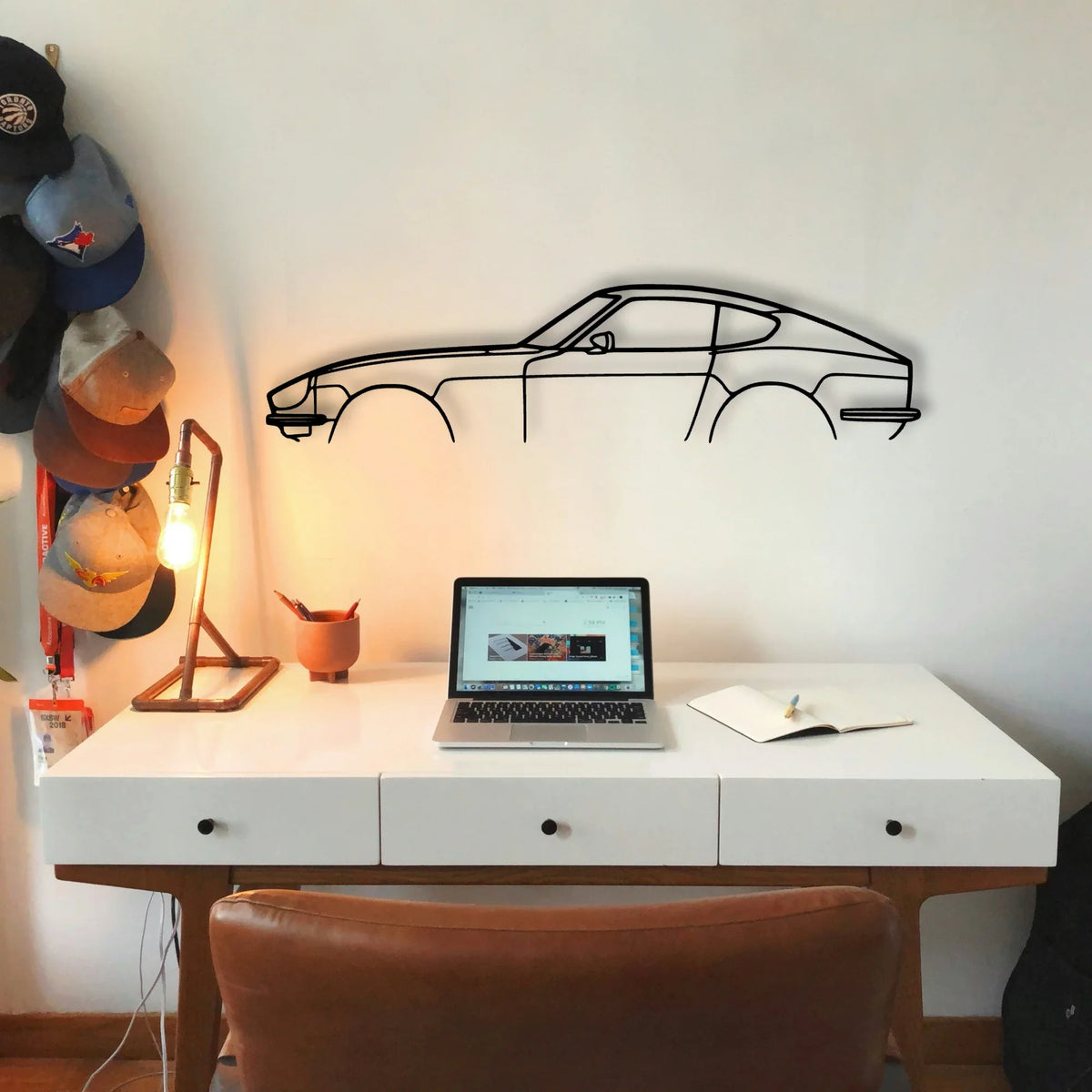 240z 280z Classic Silhouette Metal Wall Art - Tinvibe