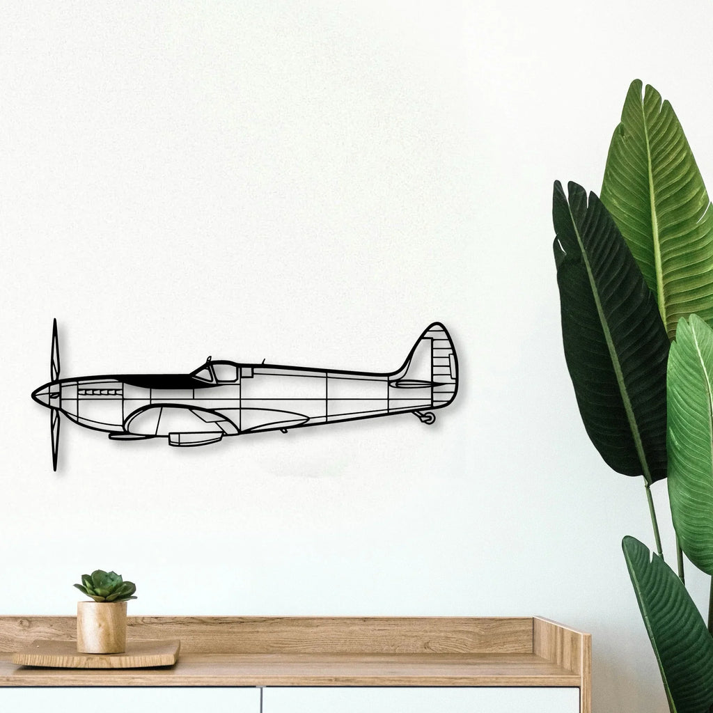 270 Turbo Renegade Classic Aircraft Silhouette Metal Wall Art - Tinvibe