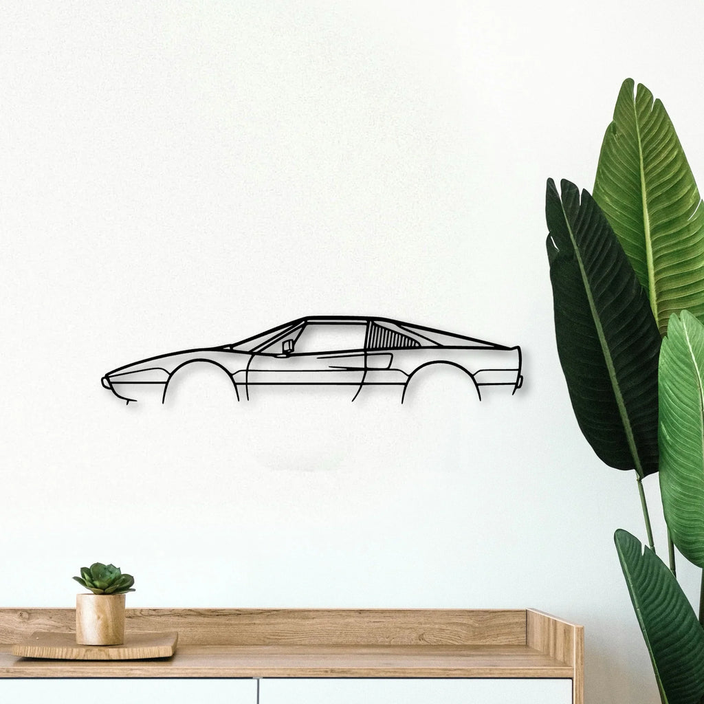 308 GTSI 1980 Classic Silhouette Metal Wall Art - Tinvibe