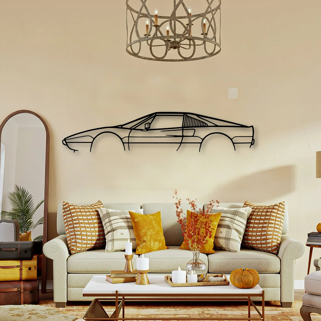 308 GTSI 1980 Classic Silhouette Metal Wall Art - Tinvibe