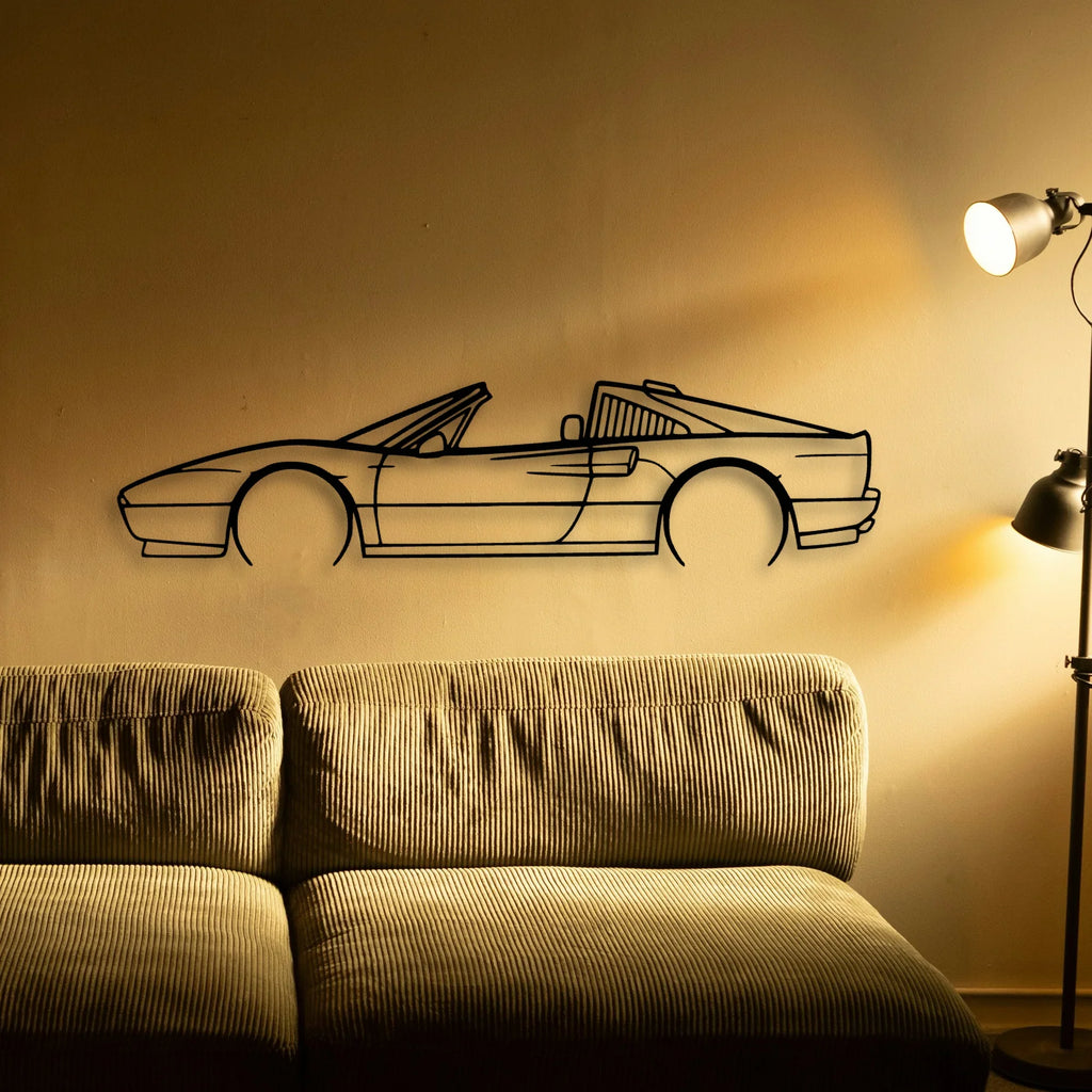 328 GTS 2 Classic Silhouette Metal Wall Art - Tinvibe