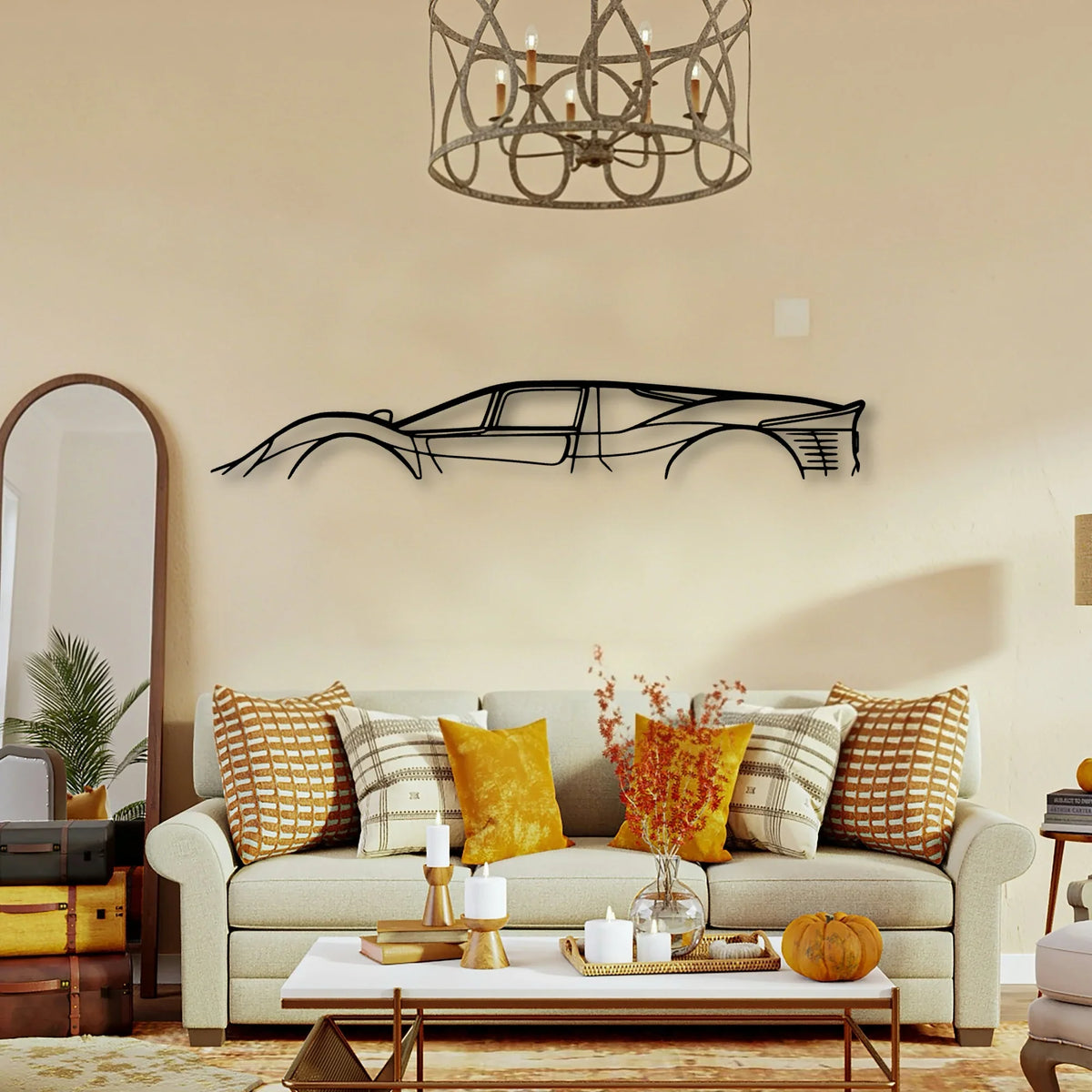 330 P4 Classic Silhouette Metal Wall Art - Tinvibe