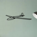 421C 2 Classic Aircraft Silhouette Metal Wall Art - Tinvibe
