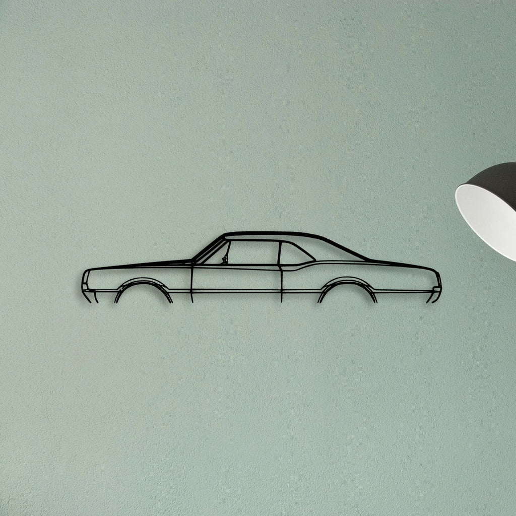 442 1967 Classic Silhouette Metal Wall Art - Tinvibe