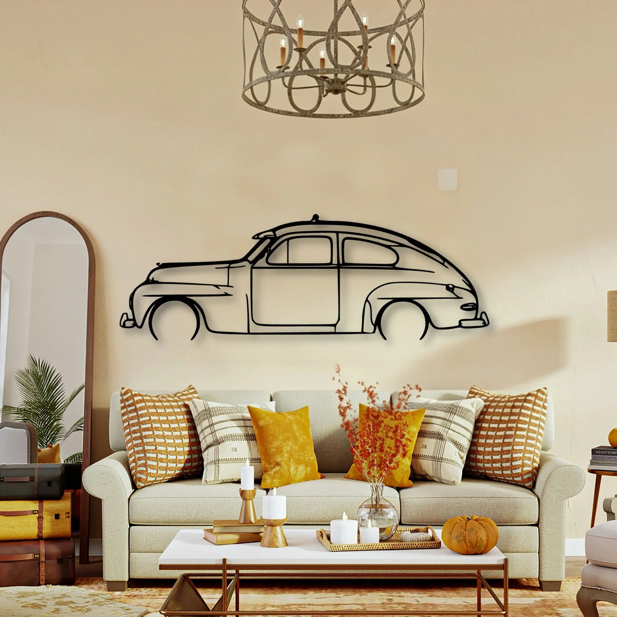 444 1952 Classic Silhouette Metal Wall Art - Tinvibe