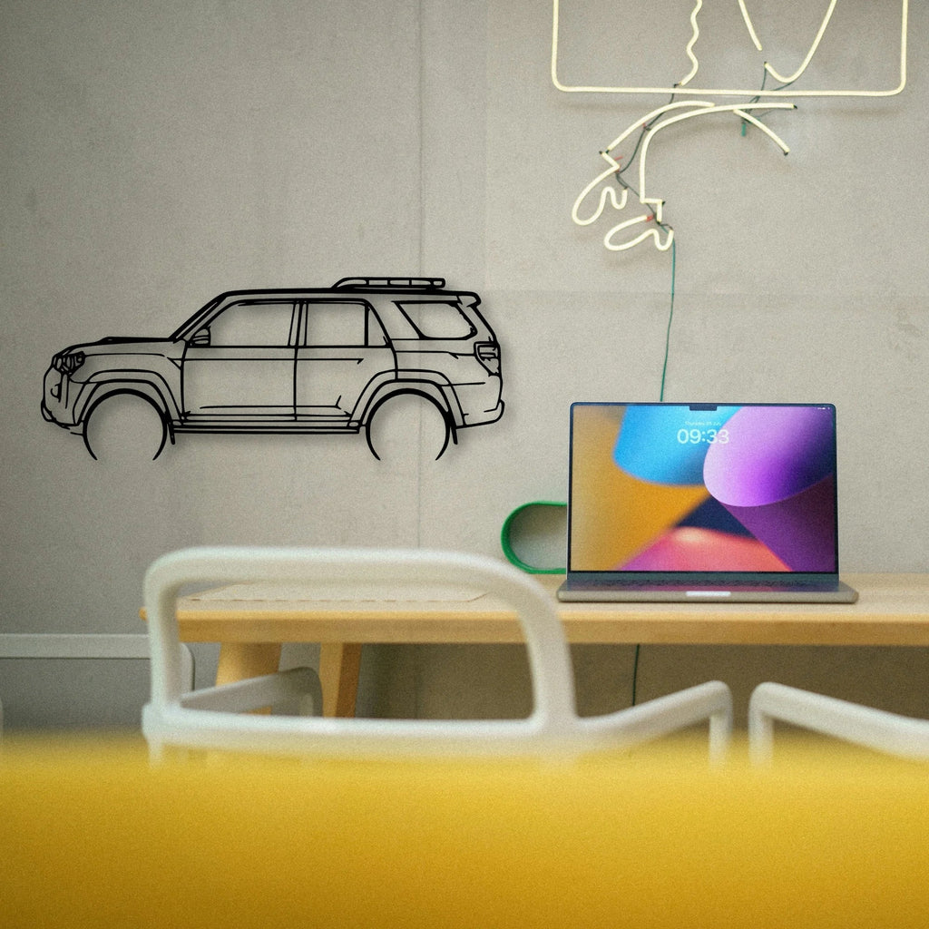 4Runner TRD PRO 2022 Classic Silhouette Metal Wall Art - Tinvibe