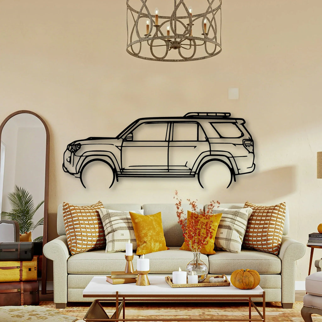 4Runner TRD PRO 2022 Classic Silhouette Metal Wall Art - Tinvibe