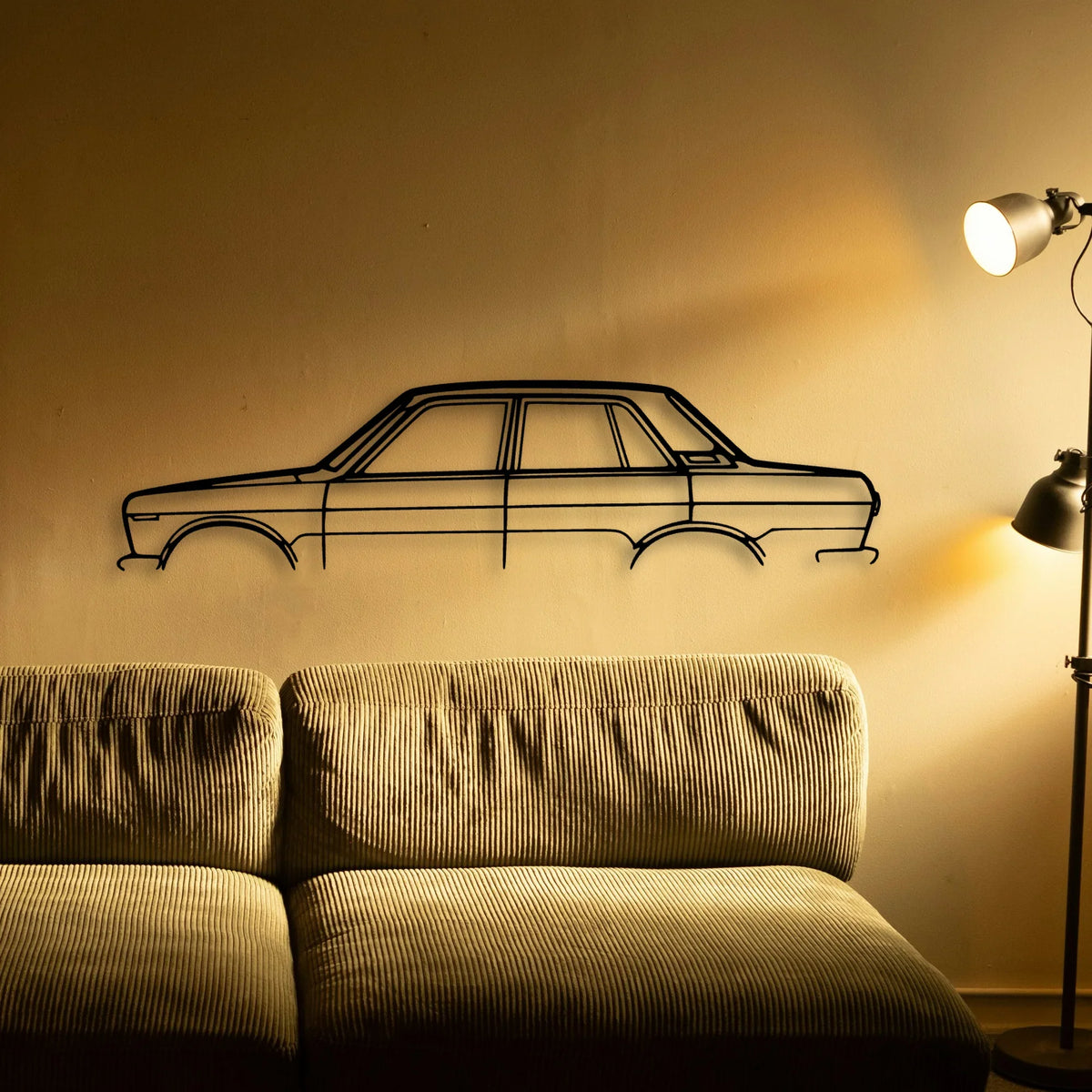 510 1970 Classic Silhouette Metal Wall Art - Tinvibe