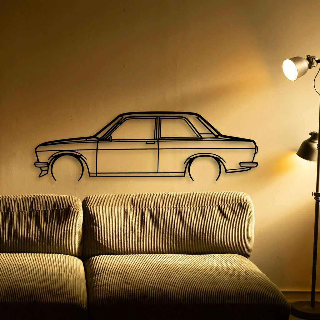 510 1972 Classic Silhouette Metal Wall Art - Tinvibe