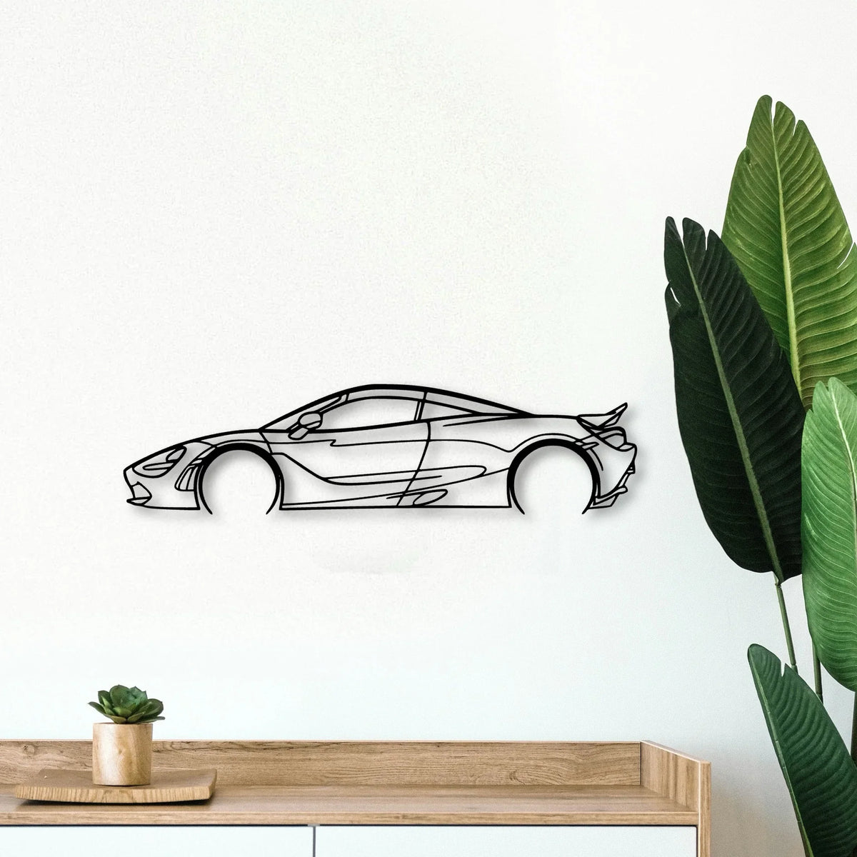 720s Classic Silhouette Metal Wall Art - Tinvibe