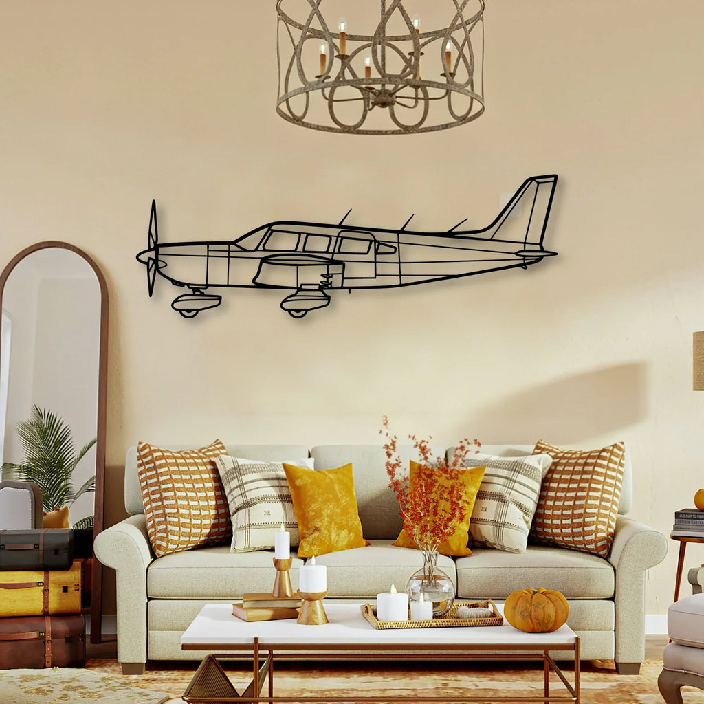 747 400F 4 Classic Aircraft Silhouette Metal Wall Art - Tinvibe