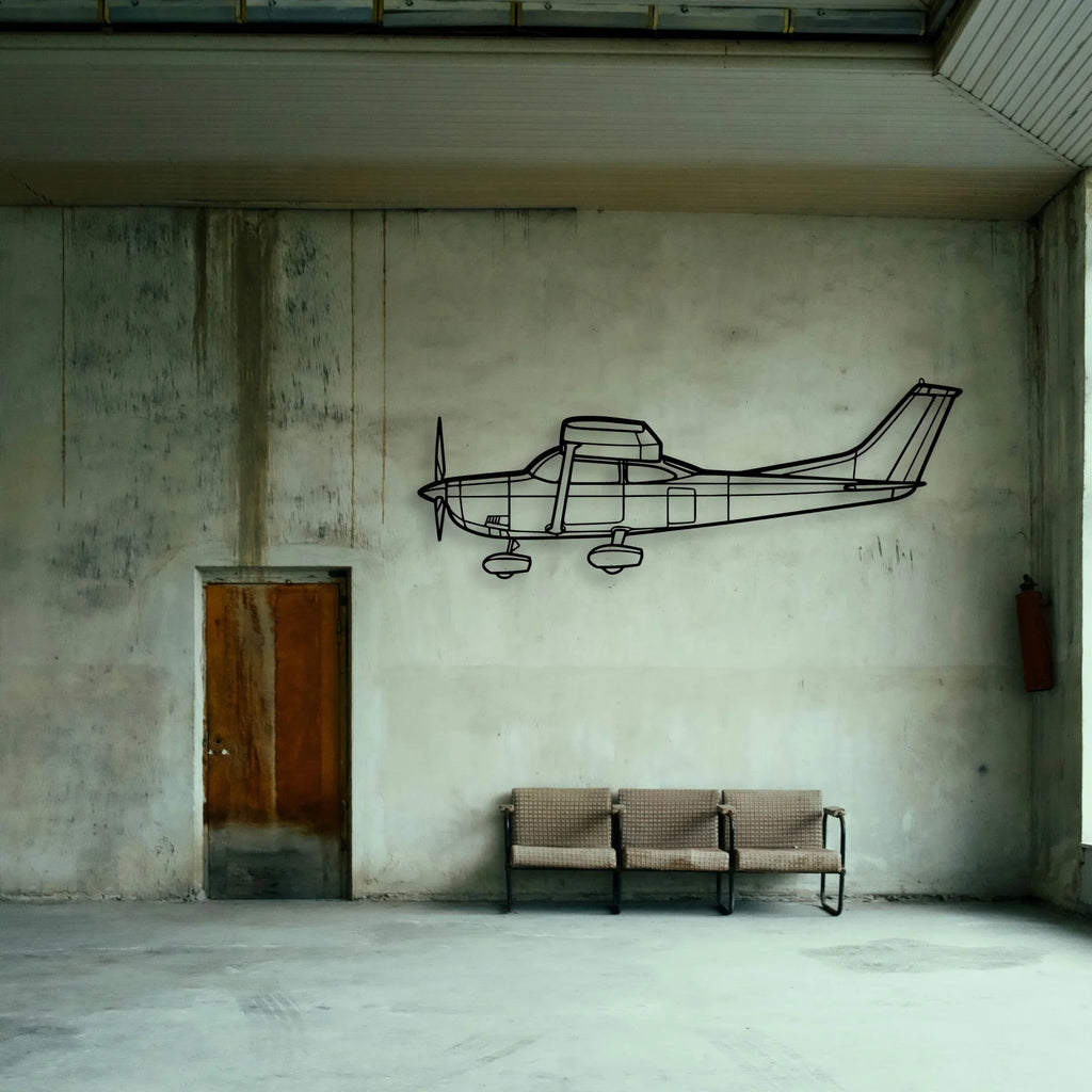 747 800 Classic Aircraft Silhouette Metal Wall Art - Tinvibe