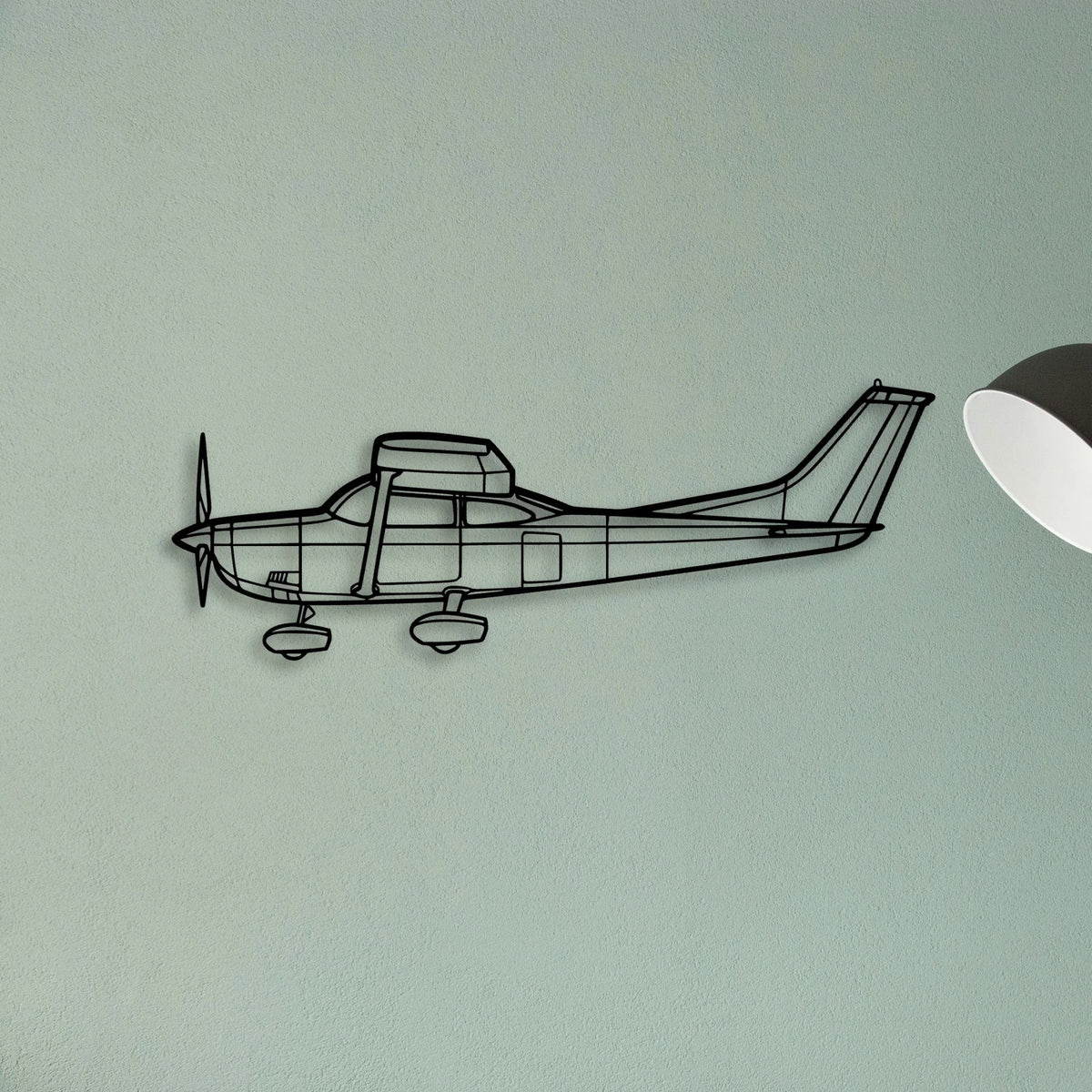 747 800 Classic Aircraft Silhouette Metal Wall Art - Tinvibe