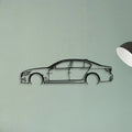 750i G12 2 Classic Silhouette Metal Wall Art - Tinvibe