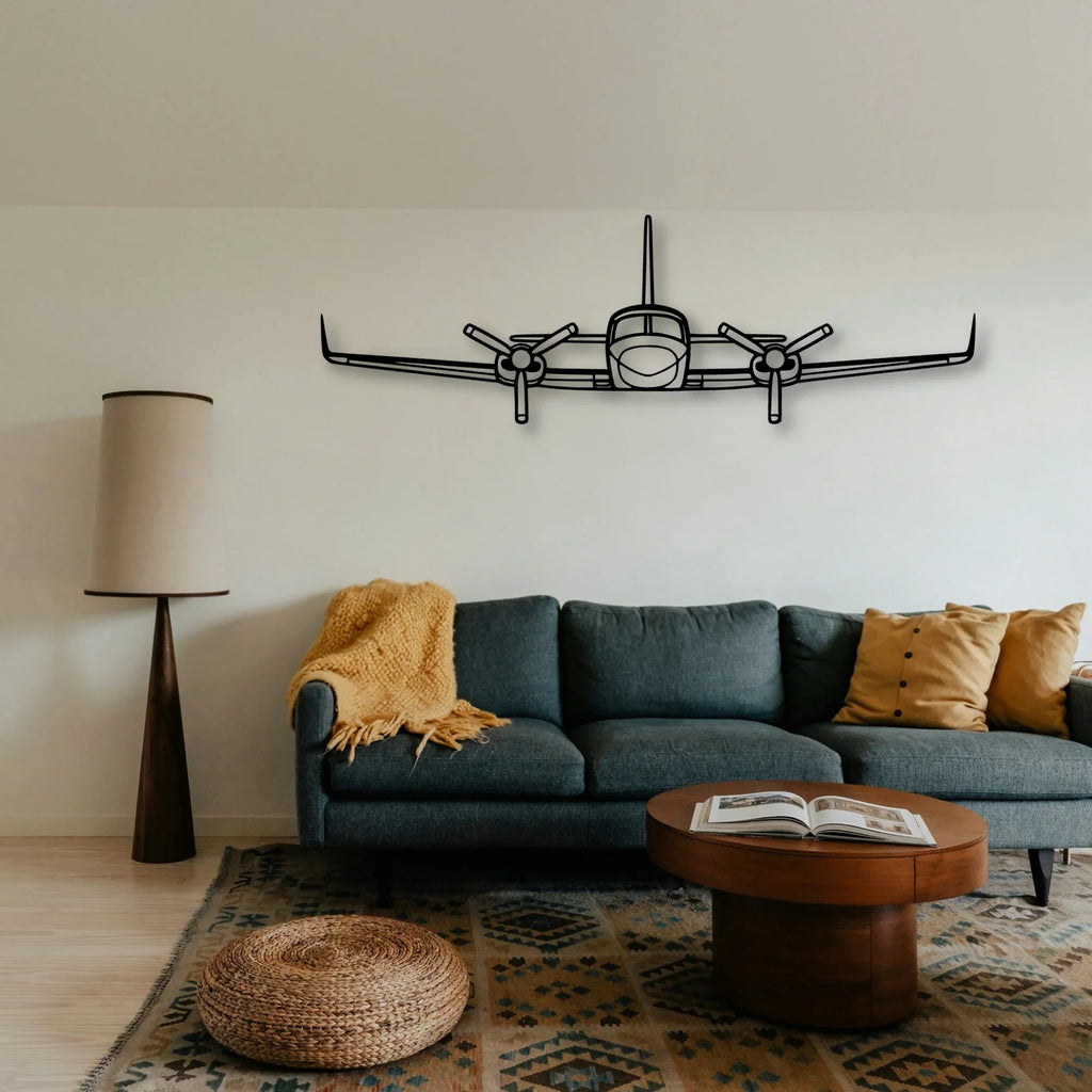 777 300ER 3 Classic Aircraft Silhouette Metal Wall Art - Tinvibe