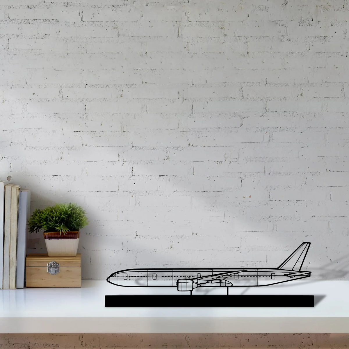 777-300er-4 Silhouette Metal Art Stand - Tinvibe