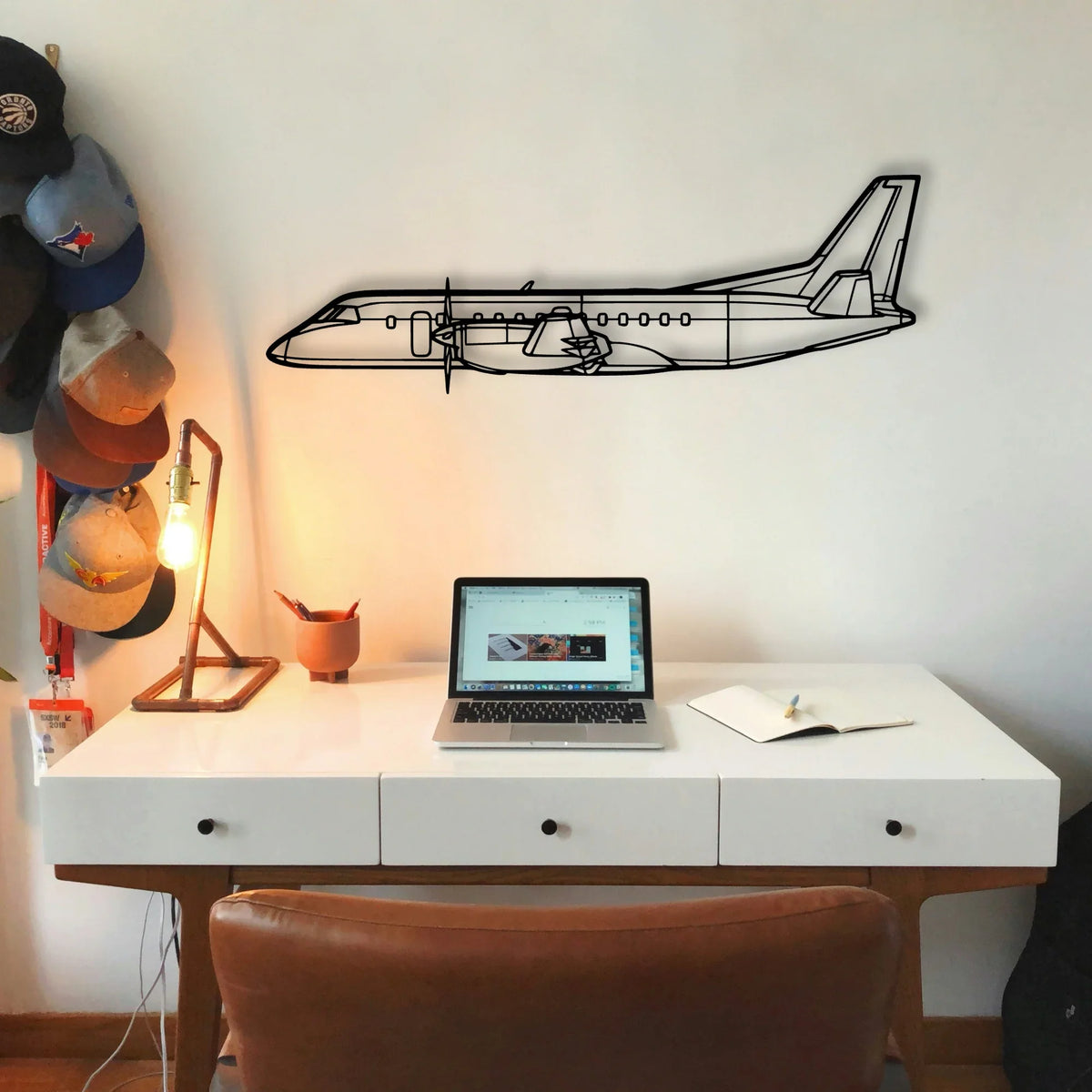 777F Classic Aircraft Silhouette Metal Wall Art - Tinvibe