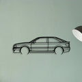 80 Coupe 1992 Classic Silhouette Metal Wall Art - Tinvibe