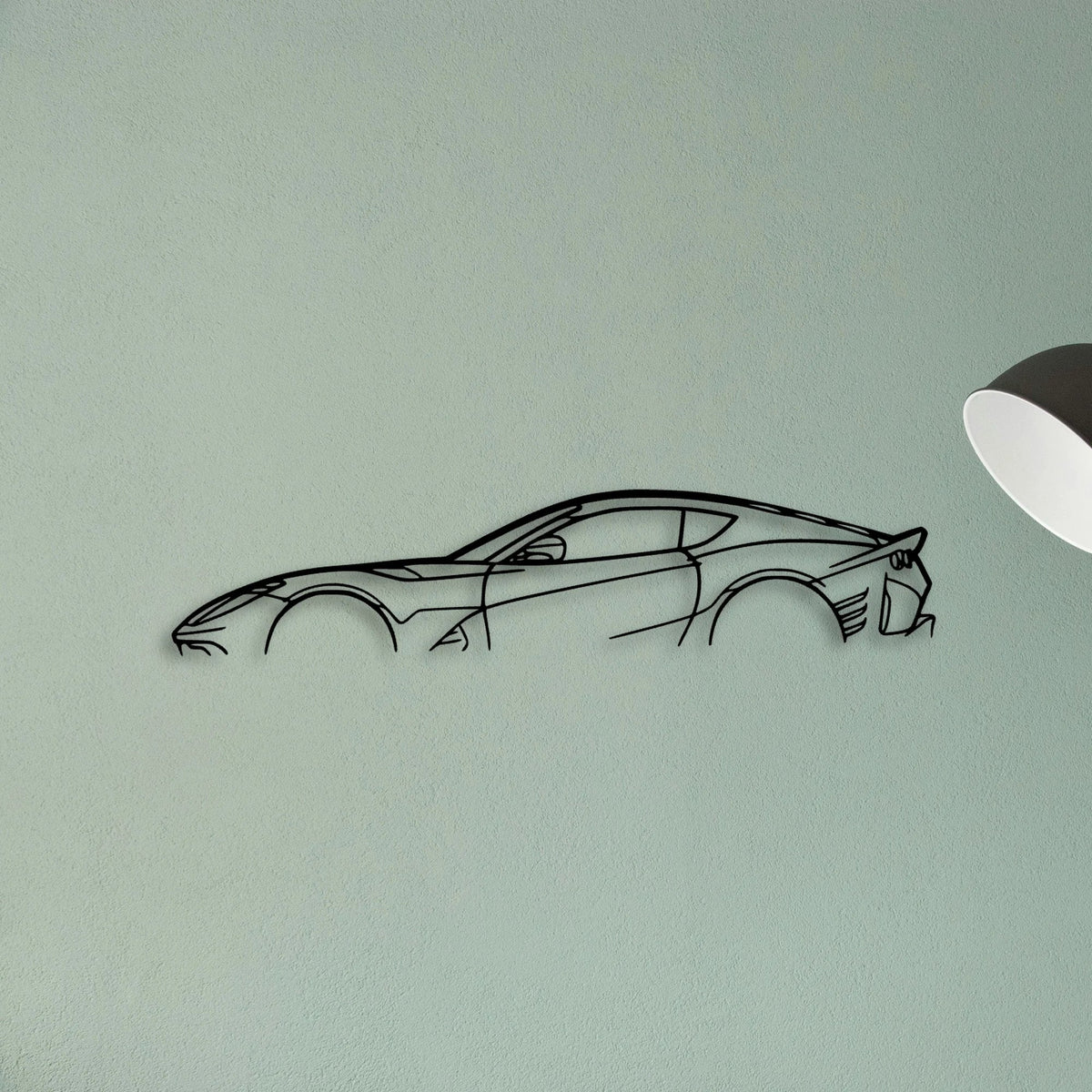 812 Competizione Classic Silhouette Metal Wall Art - Tinvibe