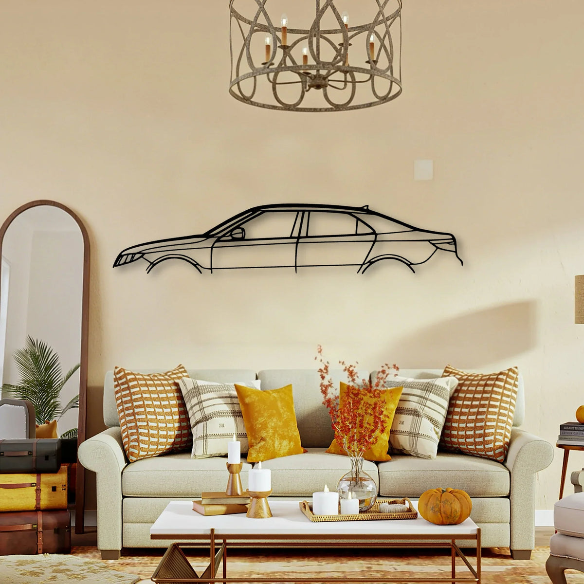 9 5 2011 Classic Silhouette Metal Wall Art - Tinvibe