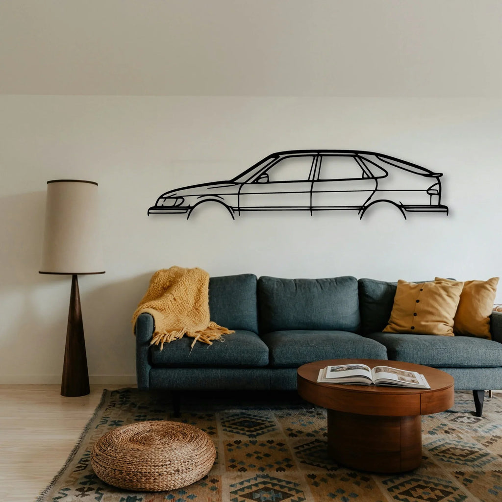 93 SE 2001 Classic Silhouette Metal Wall Art - Tinvibe