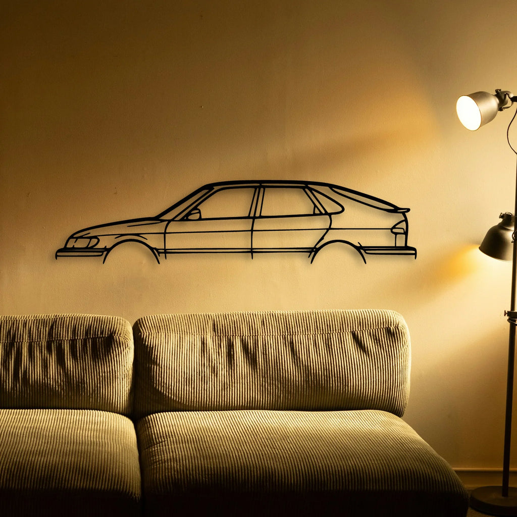 93 SE 2001 Classic Silhouette Metal Wall Art - Tinvibe