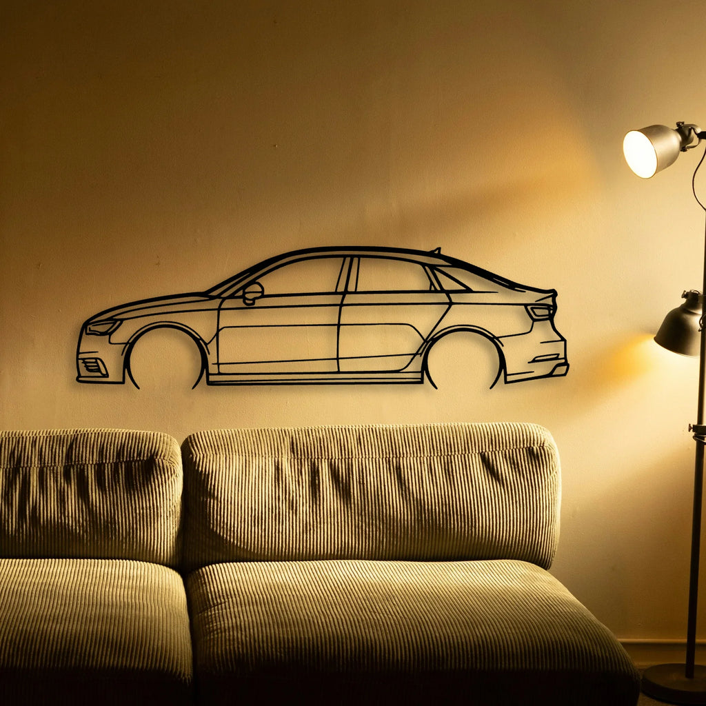 A3 2015 Classic Silhouette Metal Wall Art - Tinvibe
