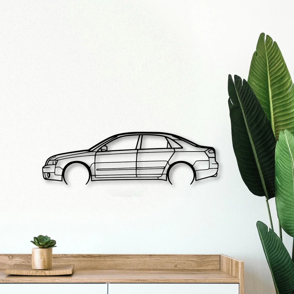 A4 2004 Classic Silhouette Metal Wall Art - Tinvibe