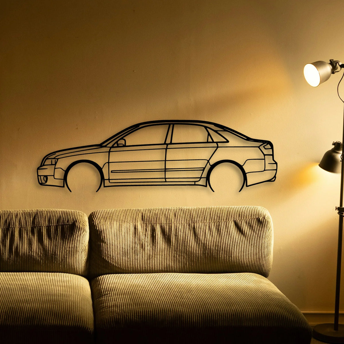A4 2004 Classic Silhouette Metal Wall Art - Tinvibe