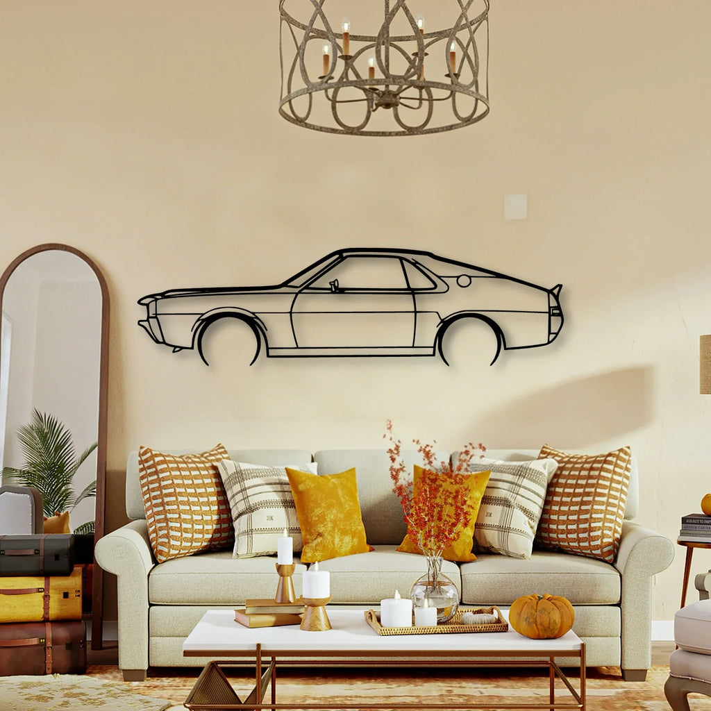 AMX 1969 Classic Silhouette Metal Wall Art - Tinvibe