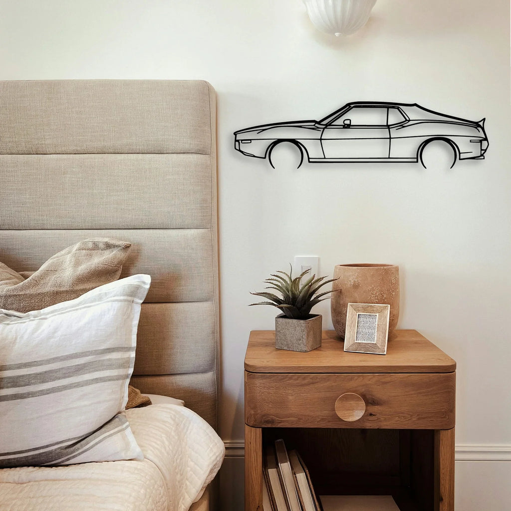 AMX 1974 Classic Silhouette Metal Wall Art - Tinvibe
