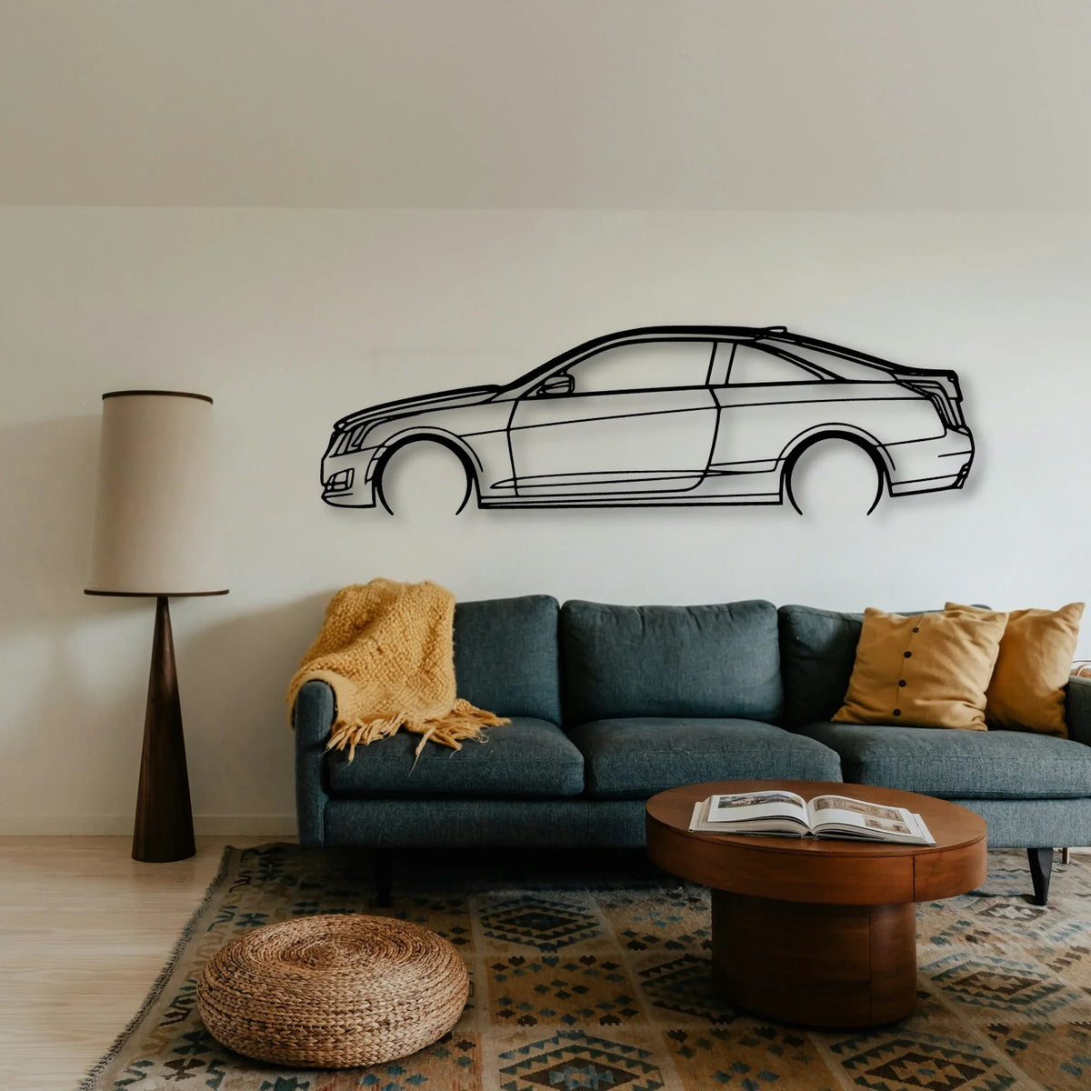 A Coupe 2015 Classic Silhouette Metal Wall Art - Tinvibe