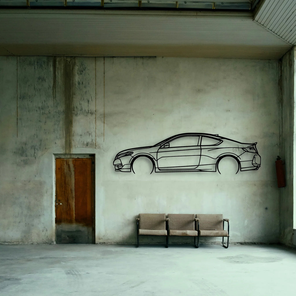 Accord Coupe 2 Classic Silhouette Metal Wall Art - Tinvibe
