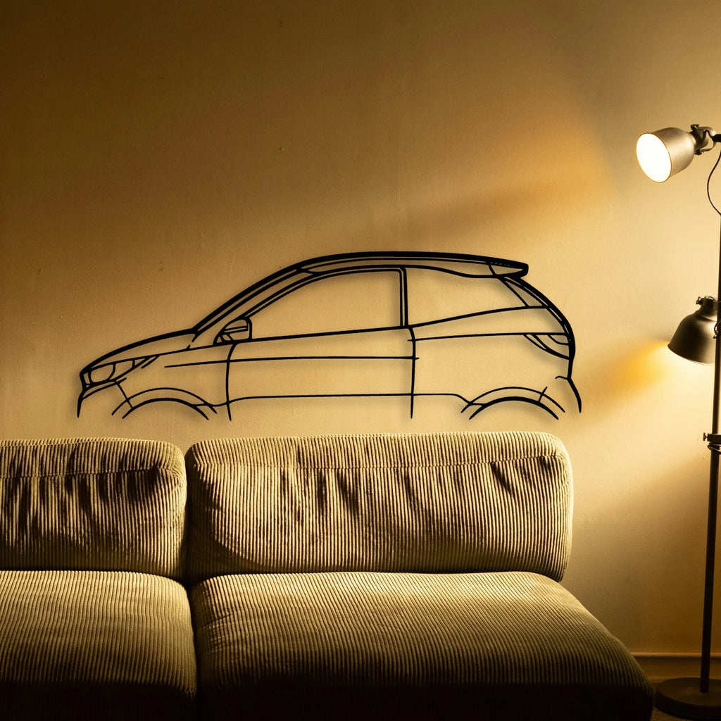 Aixam Coupe GTI Classic Silhouette Metal Wall Art - Tinvibe