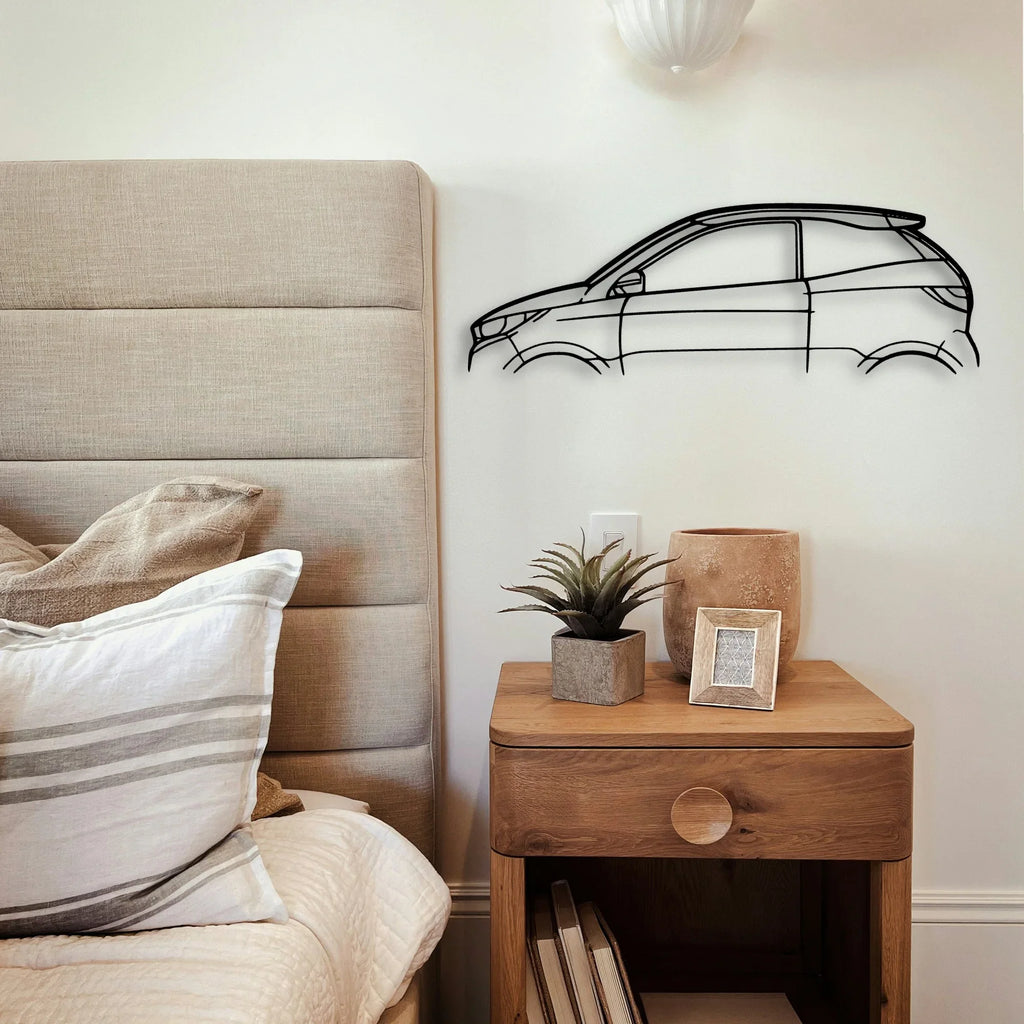 Aixam Coupe GTI Classic Silhouette Metal Wall Art - Tinvibe