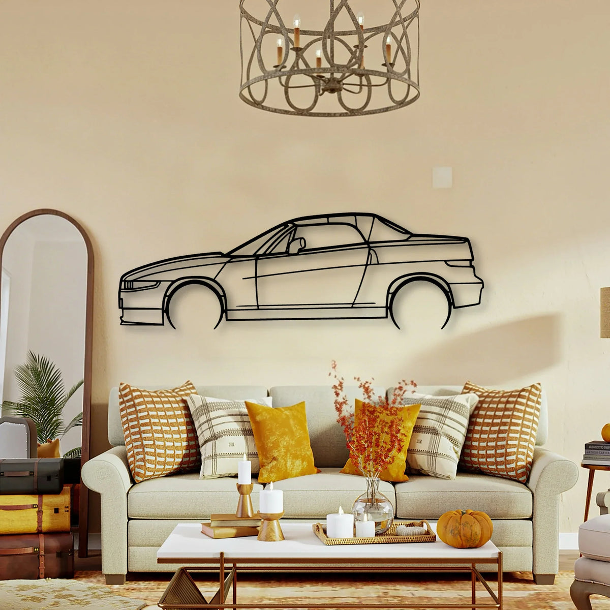 Alfa RZ Classic Silhouette Metal Wall Art - Tinvibe