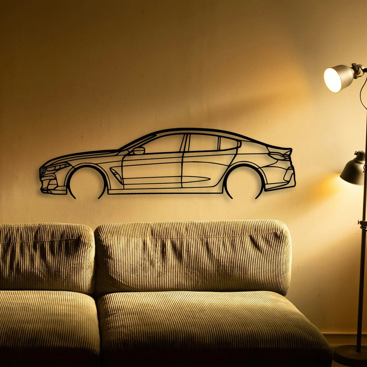 Alpina B8 Classic Silhouette Metal Wall Art - Tinvibe