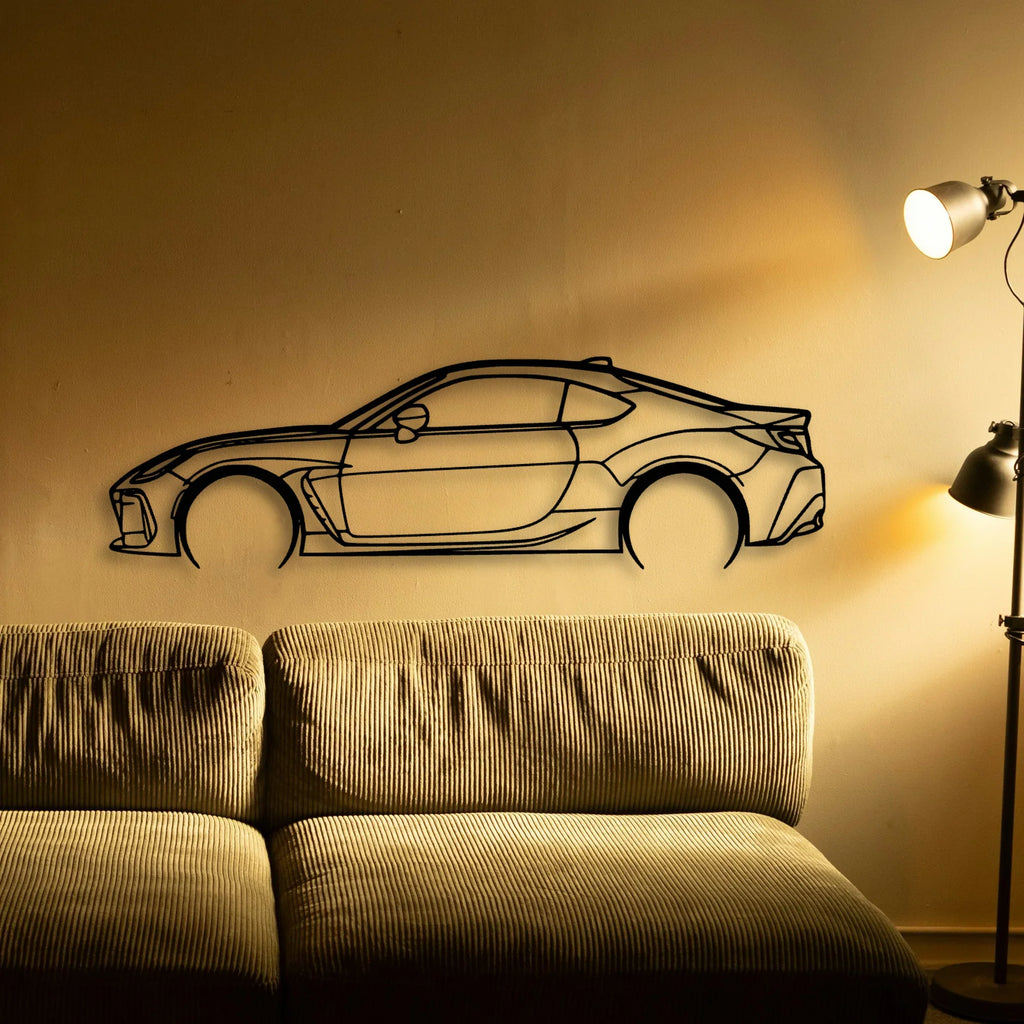 BRZ 2023 Classic Silhouette Metal Wall Art - Tinvibe