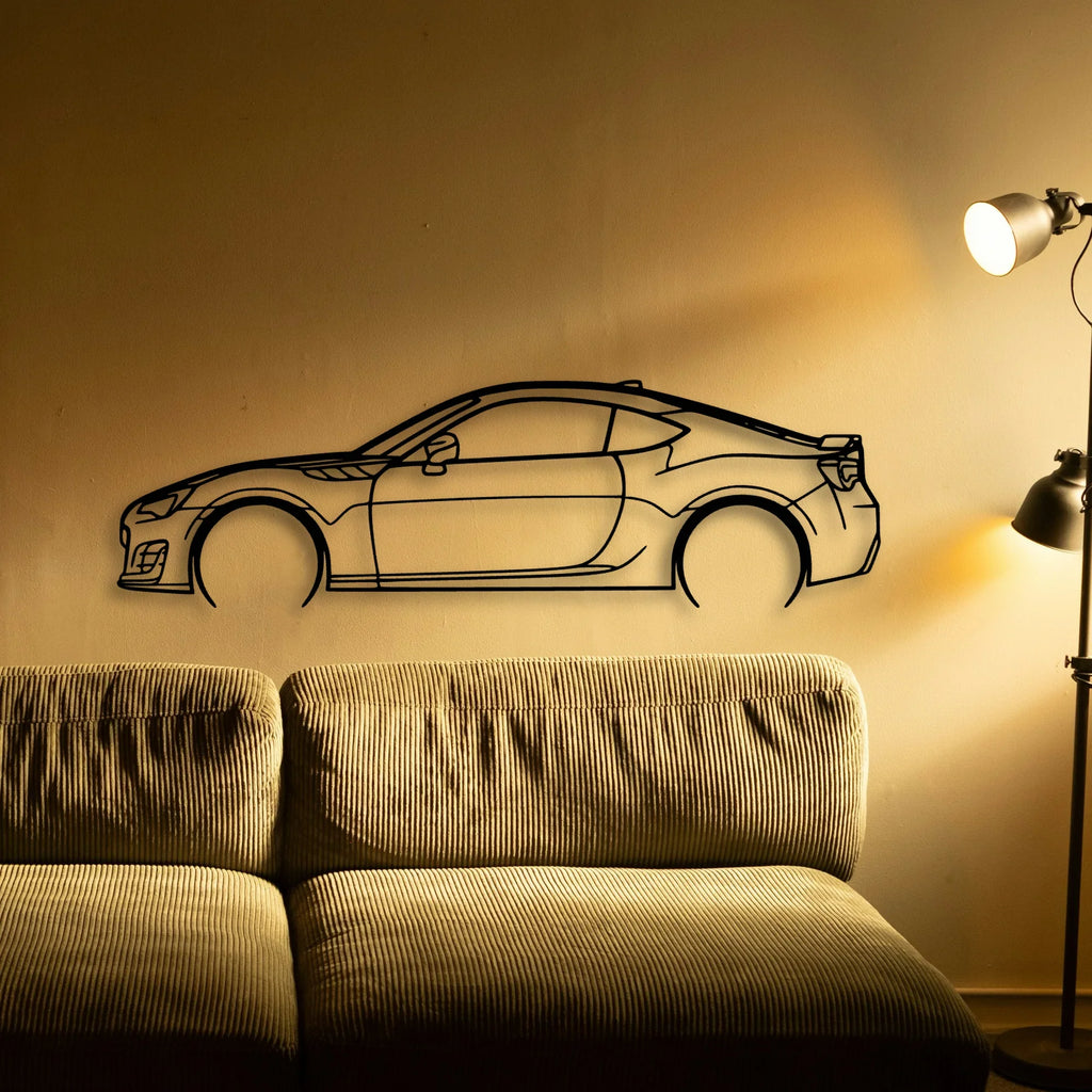 BRZ 2 Classic Silhouette Metal Wall Art - Tinvibe