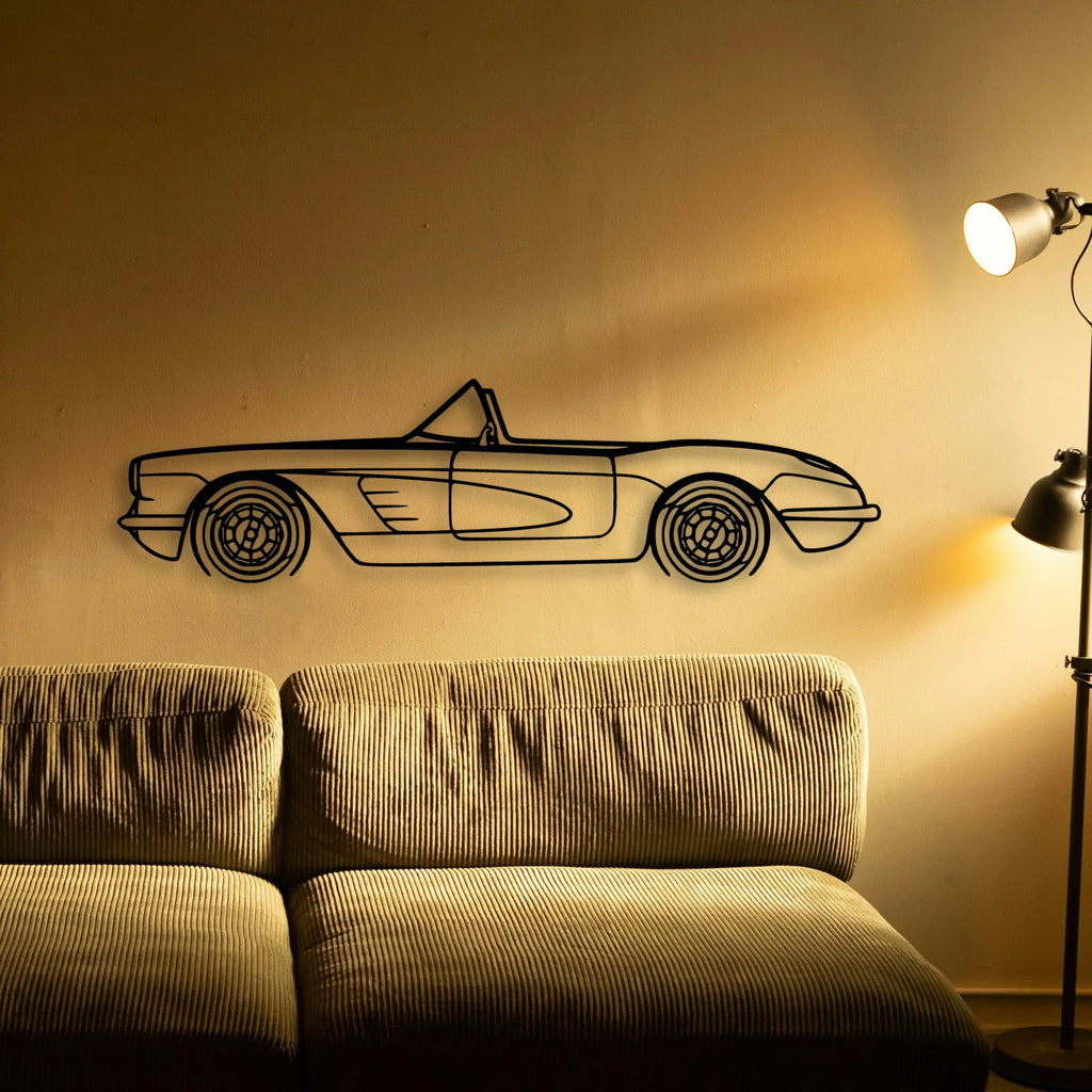 C1 1960 Classic Silhouette Metal Wall Art - Tinvibe