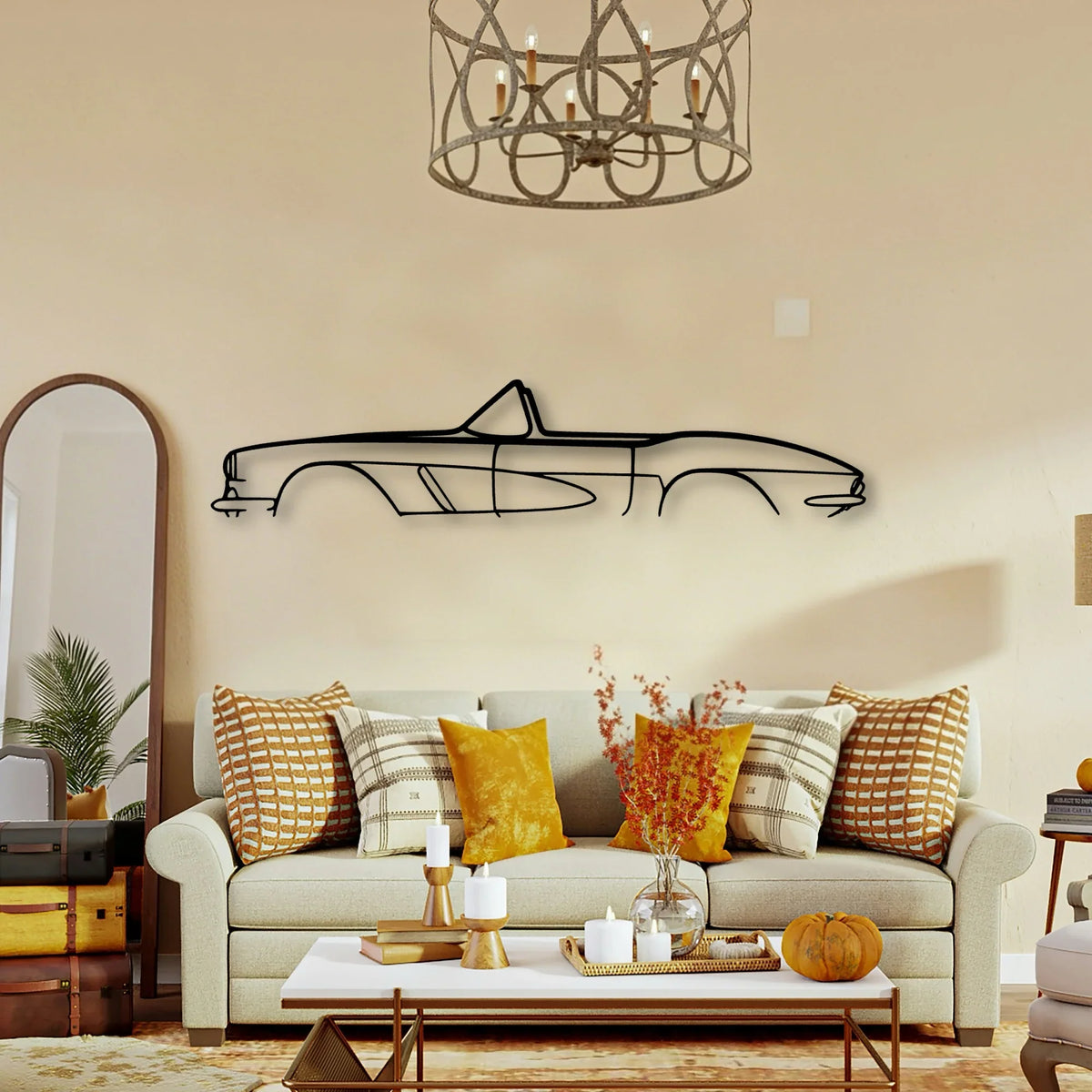 C1 1962 Classic Silhouette Metal Wall Art - Tinvibe