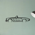 C1 Cabrio Classic Silhouette Metal Wall Art - Tinvibe