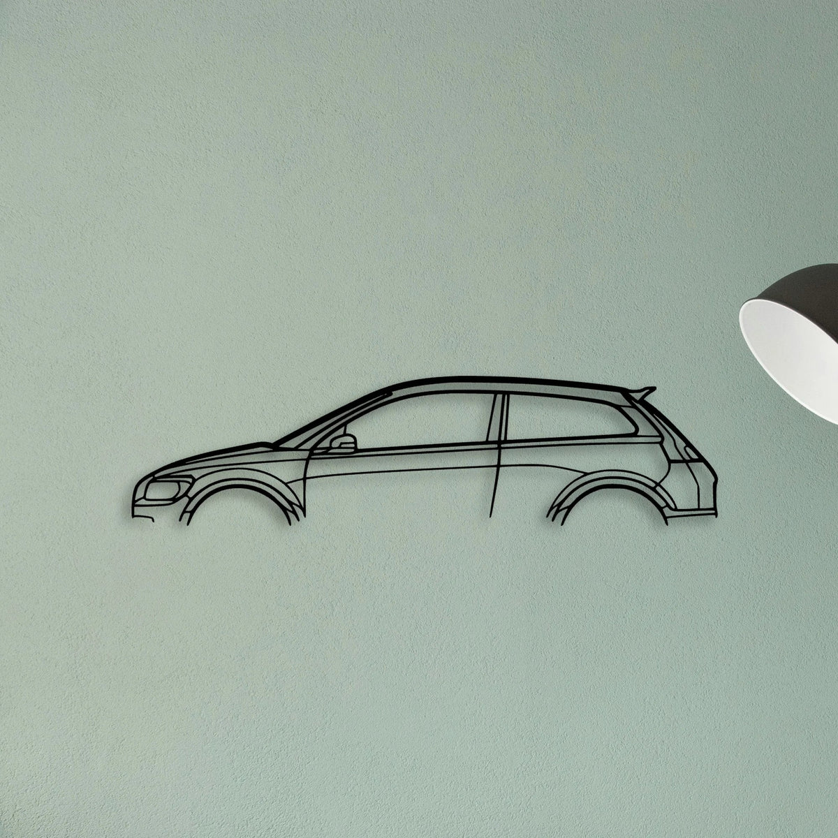 C30 2007 Classic Silhouette Metal Wall Art - Tinvibe