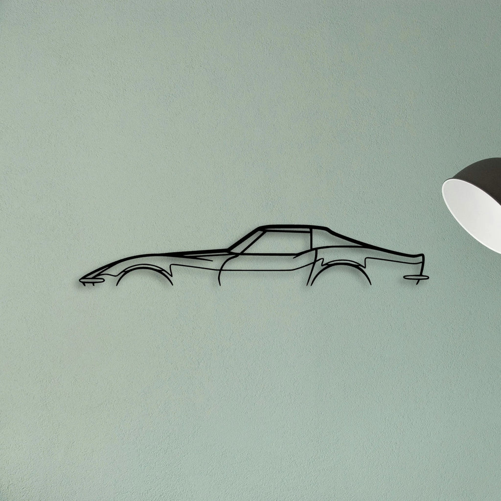 C3 1970 Classic Silhouette Metal Wall Art - Tinvibe